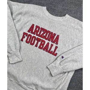 Vintage Champion Reverse Weave Sweatshirt Large Football Crew Neck Gray